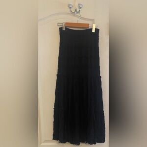 Willow & Clay Black Lace Maxi Skirt